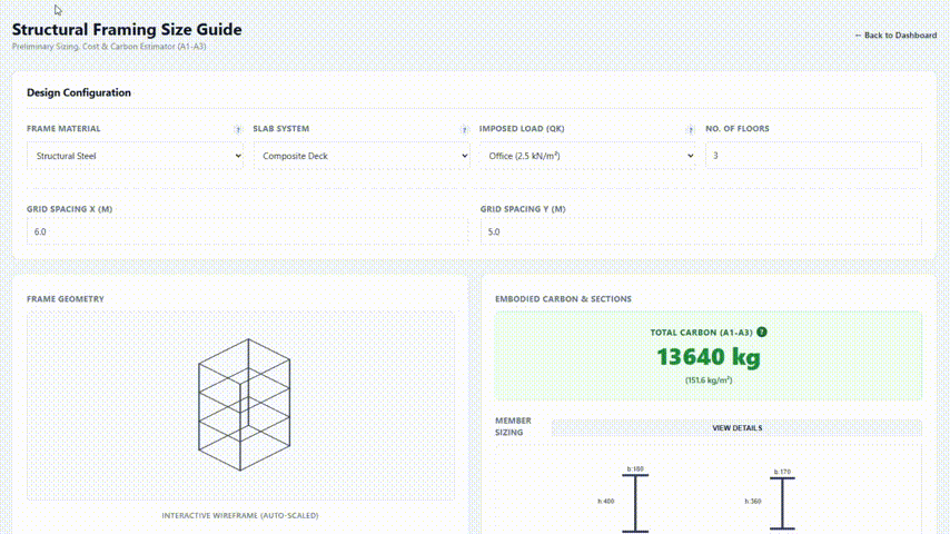 Preliminary Structural Frame Sizing Preview